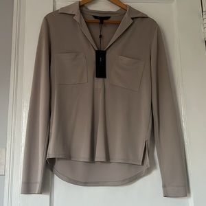 Bcbgmaxazria champagne blouse never worn